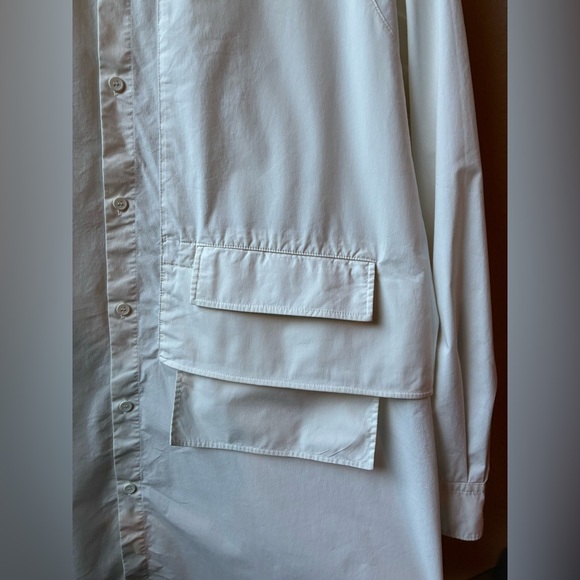 Men’s Adidas Y-3 Button Up Shirt in color Off-White (Size:XXL) - Picture 6 of 16